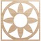 Ekena Millwork Blume Wood Fretwork Pierced Ceiling Medallion, Alder, 28"OD x 9 3/4"ID x 3/8"T CMWP28X28X0375BLAL - alternate 1